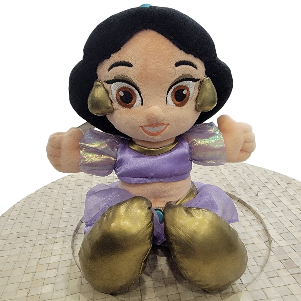 Disney Princess Jasmine 11” Plush Doll Soft Cuddly Aladdin Bean Bag Stuf…